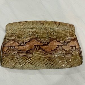 Vintage snakeskin clutch/bag